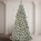 9ft. Pre-Lit Snowy Chatham Slim Artificial Christmas Tree, Dual Color® LED Lights